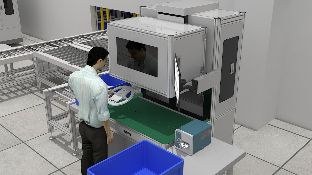 smt reel labeling machine