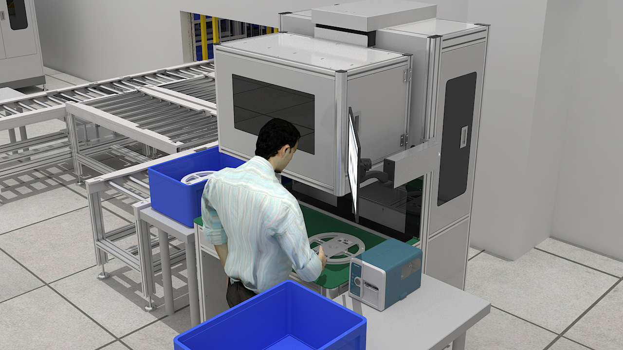 smt intelligent production labeling machine