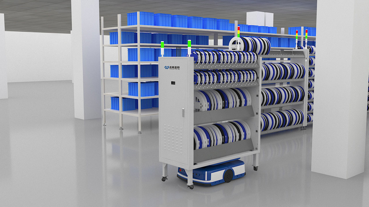 mobile reel rack