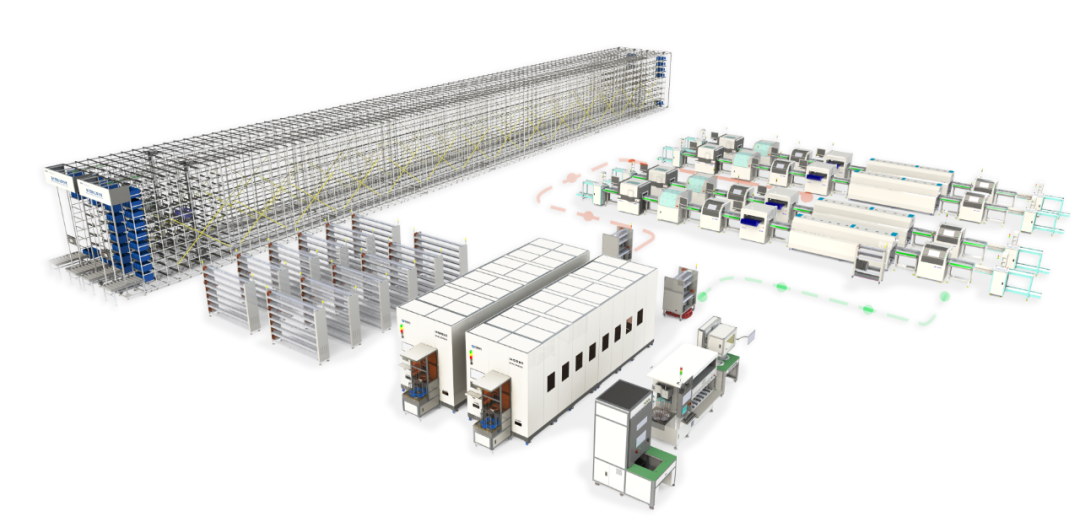 Electronic factory production line storage service provider