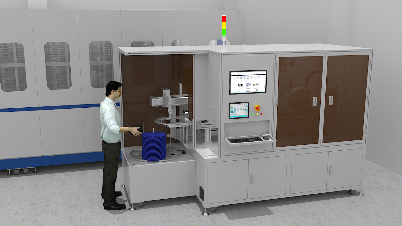 SMD electronic tray automatic labeling machine